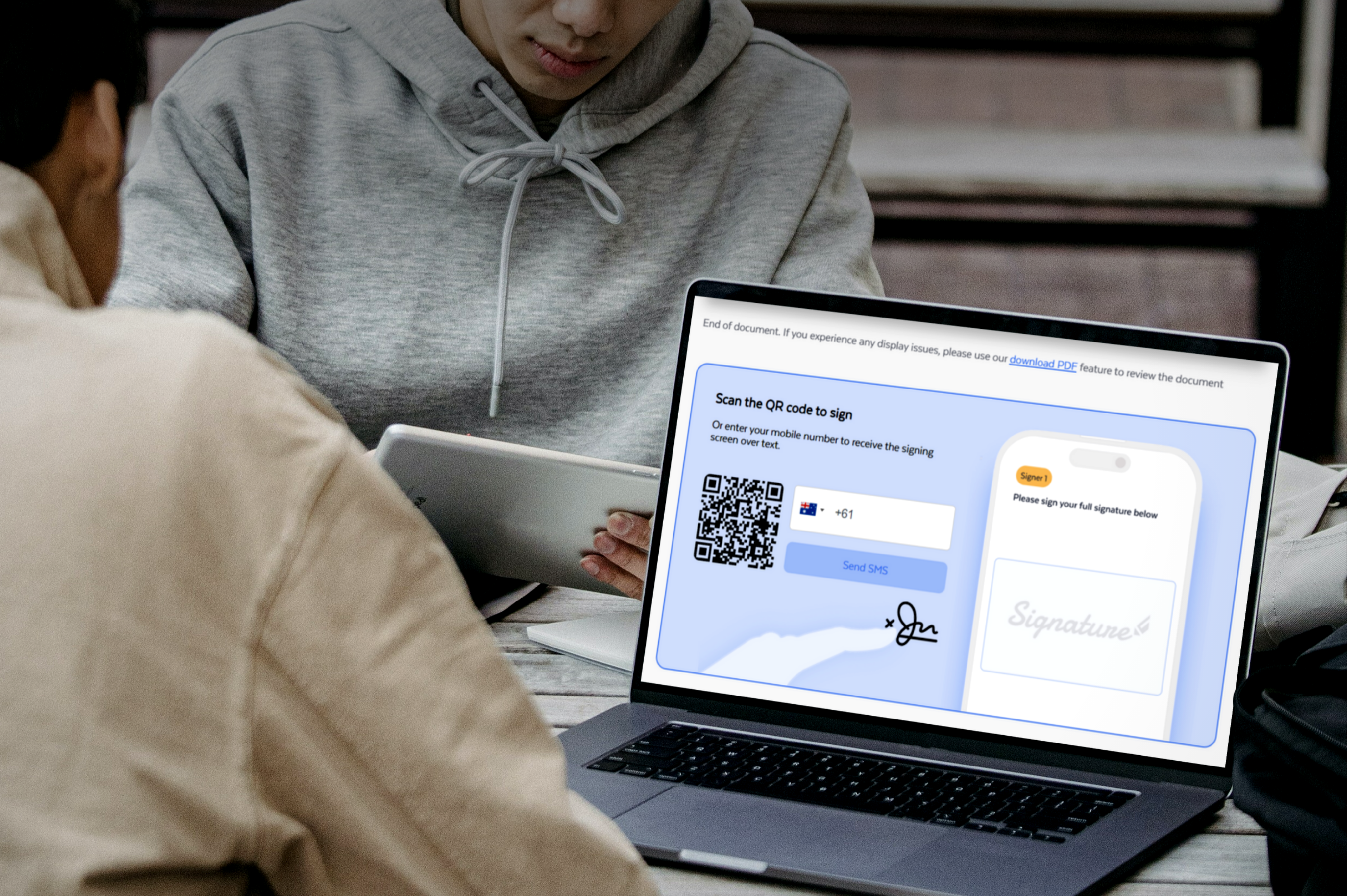 Image of a laptop screen displaying FLK It over software in use